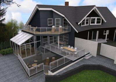 Hagestue og uteområde