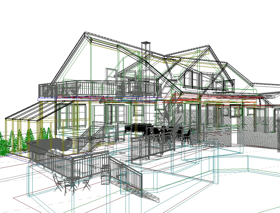 Konglevegen 10 trådmodell