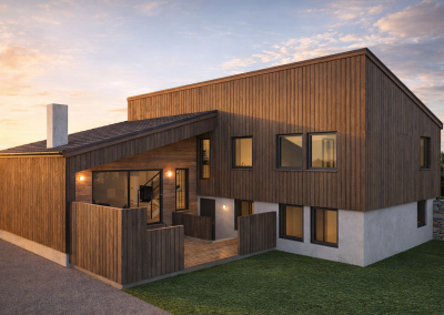 Sivvegen kveldsstemning