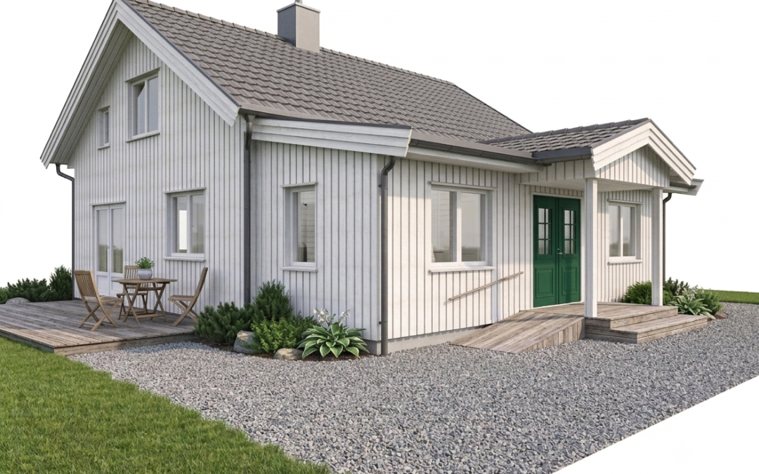SEFRAK bolig med tilbygg